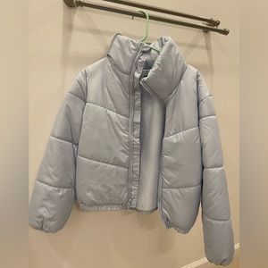 Baby Blue Puffer Jacket